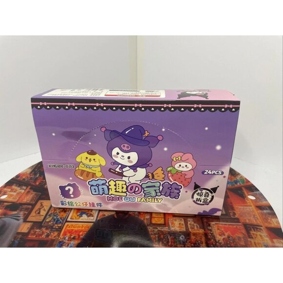 Moe Qu Family Sanrio-Inspired Blind Box Keychains | 24PCS Display Box | Kuromi, - Picture 1 of 5